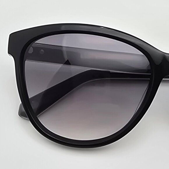 Marc Jacobs MMJ411/S Black Frame Grey Lens Cat Eye Sunglasses w/ Case 57-15-140 - Picture 13 of 14